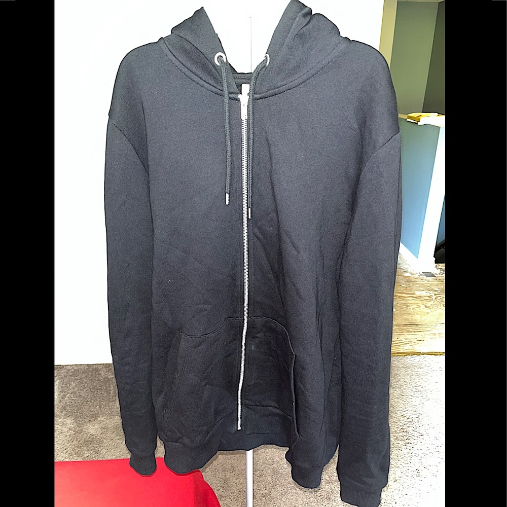ASOS Zip Up Hoodie - Size S - Black